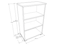 Paco komód 60-as méretrajz